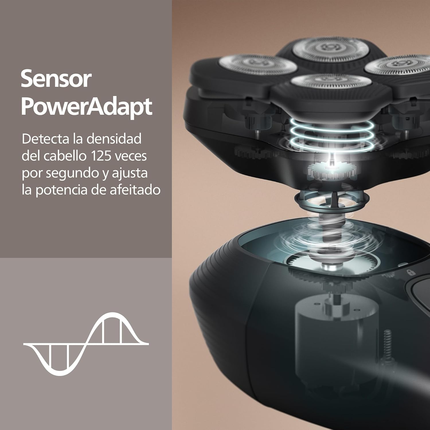 Máquina de Barbear para Cabeça Philips Head Shaver Pro Series 5000 Cabeçal 360° Recarregável - Imagem 6