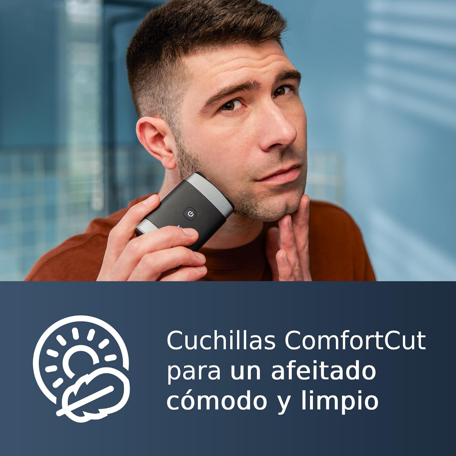 Máquina de Barbear Compacta Philips PQ888/06 com Bateria e 2 Acessórios - Imagem 3