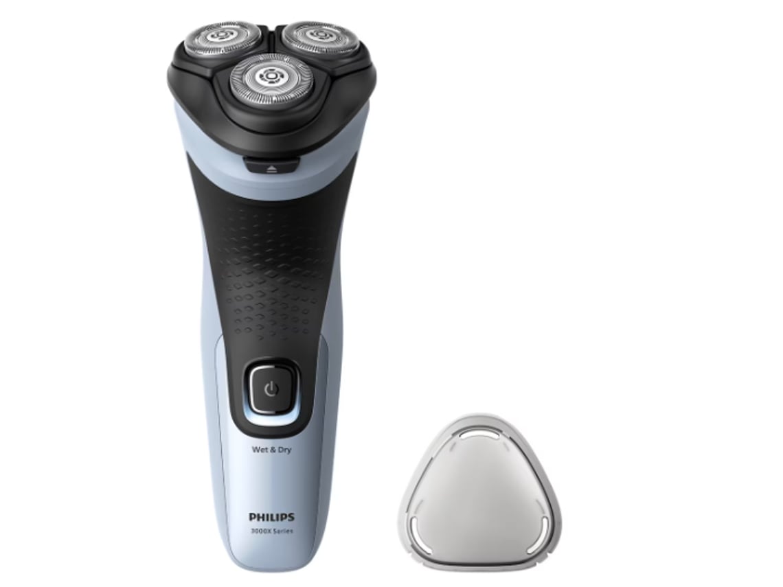 Máquina de Barbear Philips Shaver Series 3000X X3003/00/ com Bateria/ 2 Acessórios