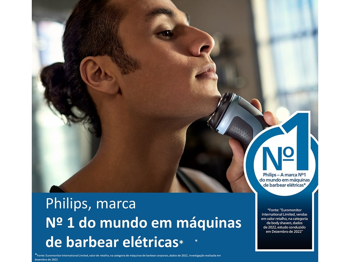 Máquina de Barbear Philips Shaver Series 3000X X3003/00/ com Bateria/ 2 Acessórios - Imagem 2