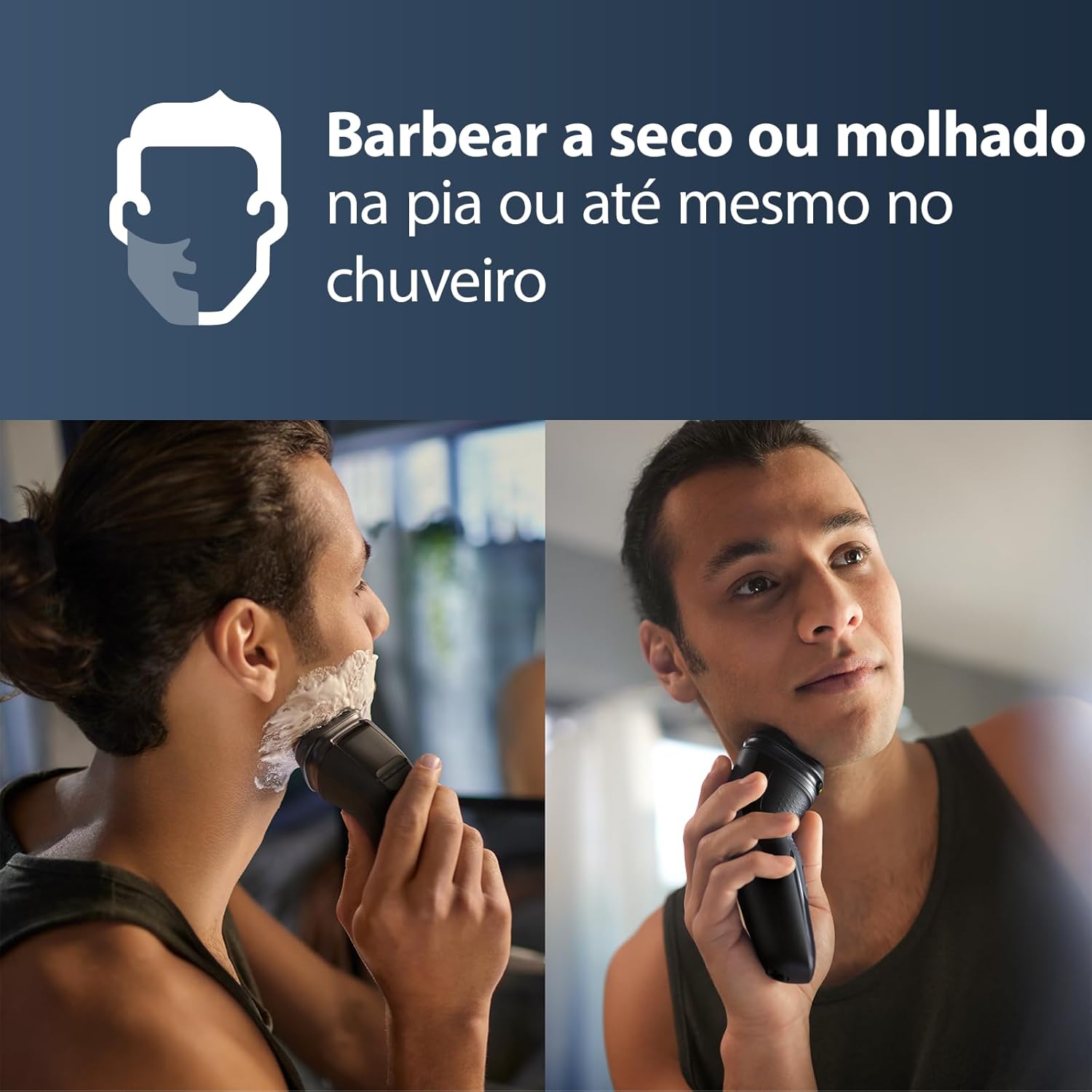 Máquina de Barbear Philips Shaver Series 3000X X3021/00/ com Bateria/ 1 Acessório - Imagem 6