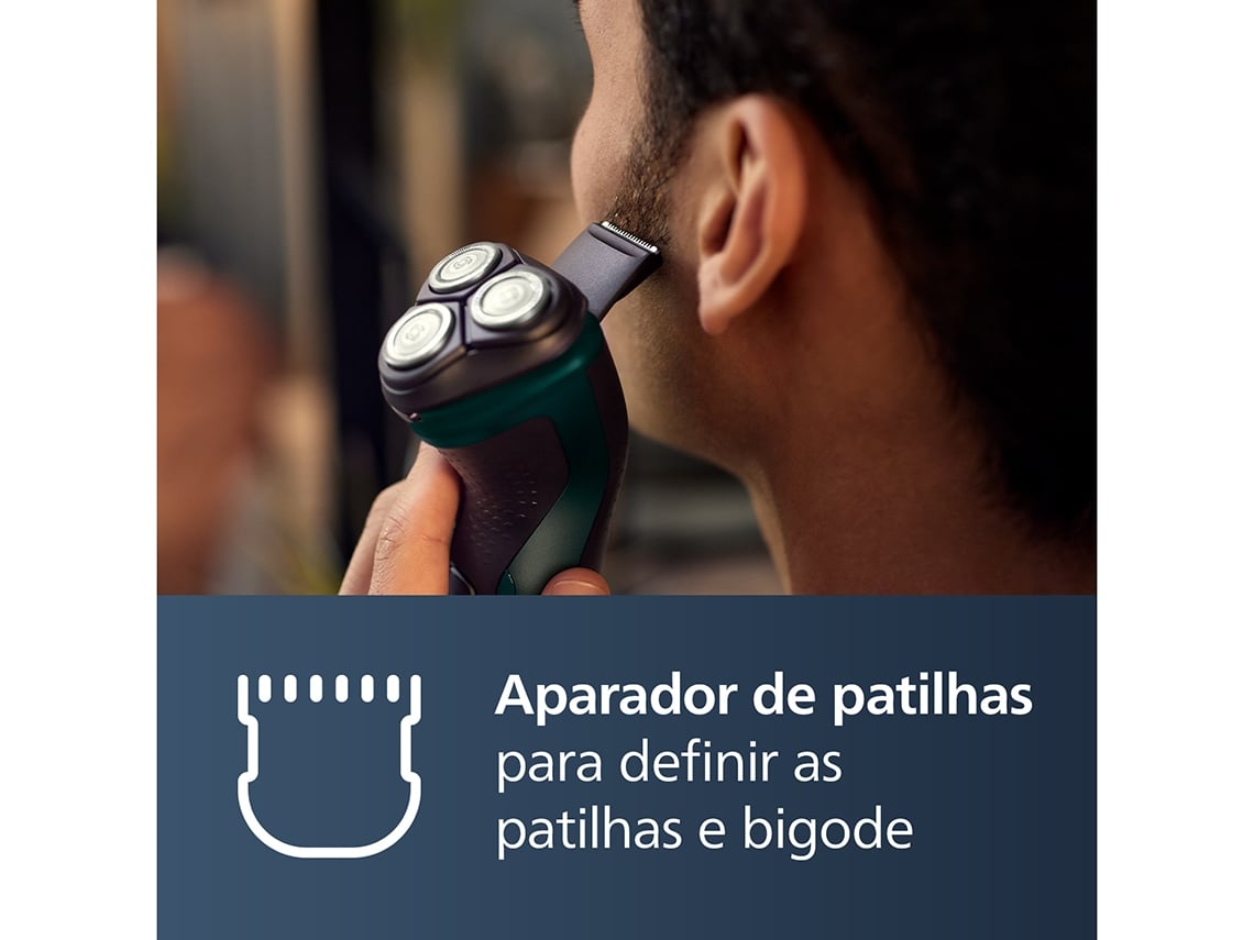 Máquina de Barbear Philips Shaver Series 3000X X3052/ com Bateria/ 2 Acessórios - Imagem 7