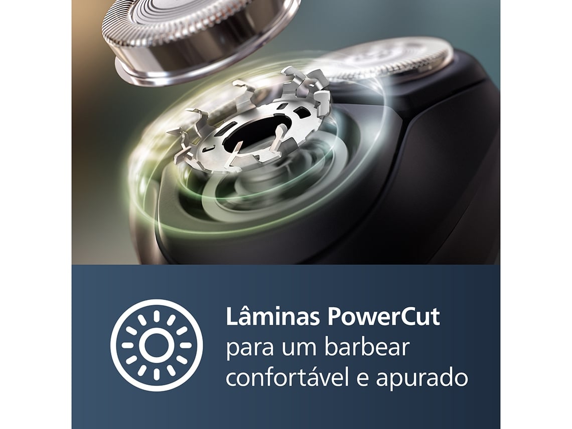 Máquina de Barbear Philips Shaver Series 3000X X3052/ com Bateria/ 2 Acessórios - Imagem 3