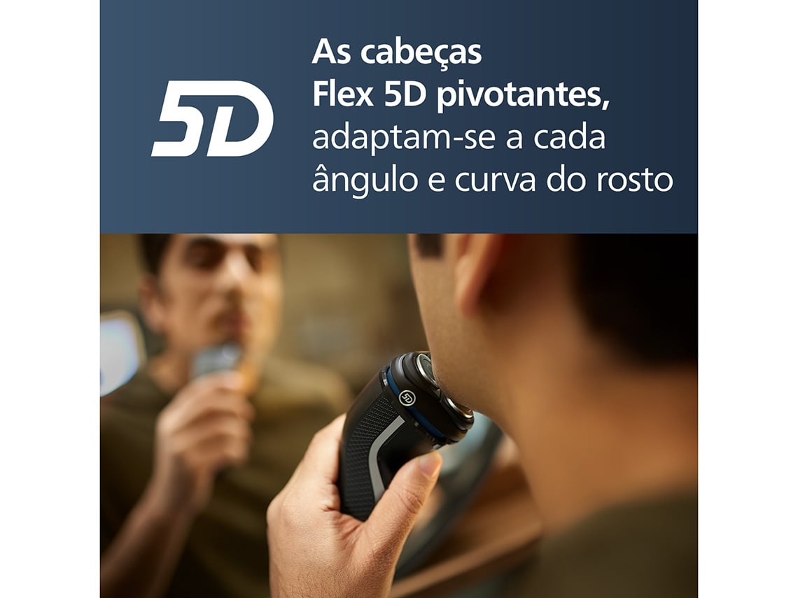 Máquina de Barbear Philips Shaver Series 3000 S3143/00/ com Bateria / 2 Acessórios - Imagem 6