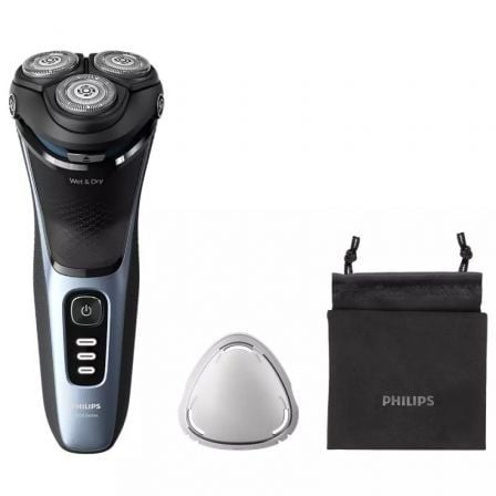Máquina de Barbear Philips Shaver Series 3000 S3243/12 com Bateria / 2 Acessórios