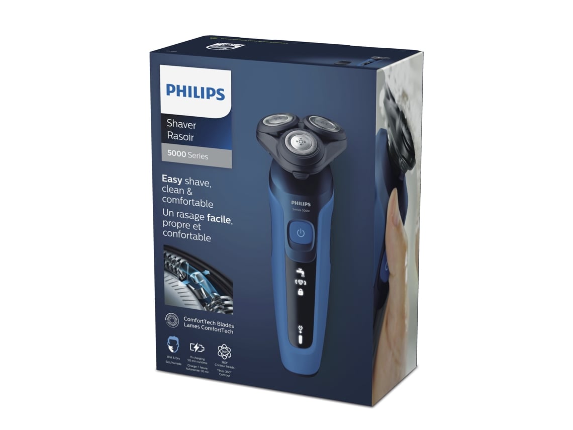 Máquina de Barbear Philips Shaver Series 5000 S5466/17/ com Bateria / 2 Acessórios - Imagem 7