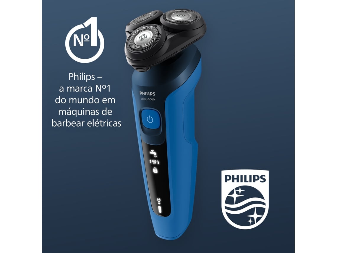 Máquina de Barbear Philips Shaver Series 5000 S5466/17/ com Bateria / 2 Acessórios - Imagem 2