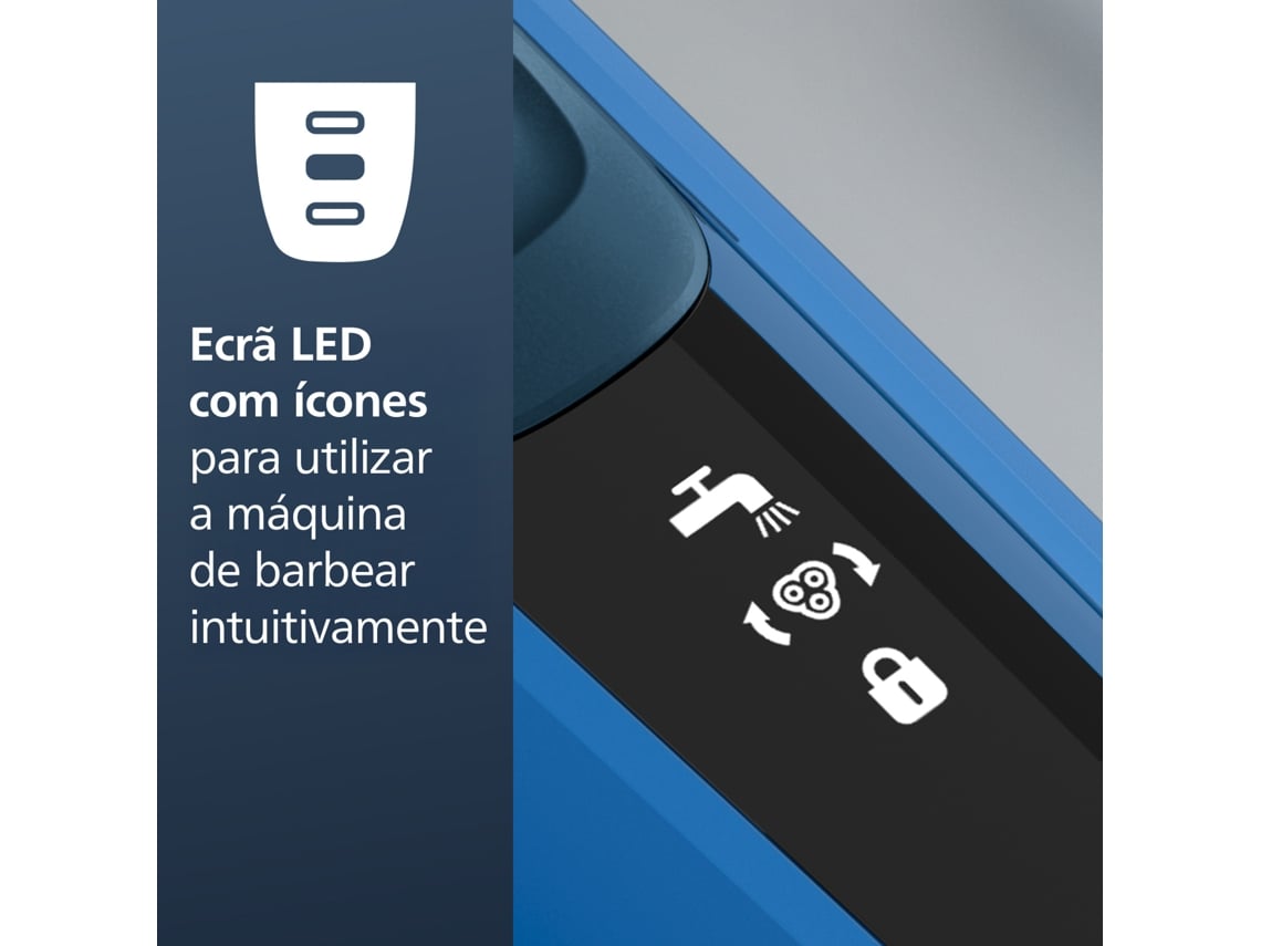 Máquina de Barbear Philips Shaver Series 5000 S5466/17/ com Bateria / 2 Acessórios - Imagem 6