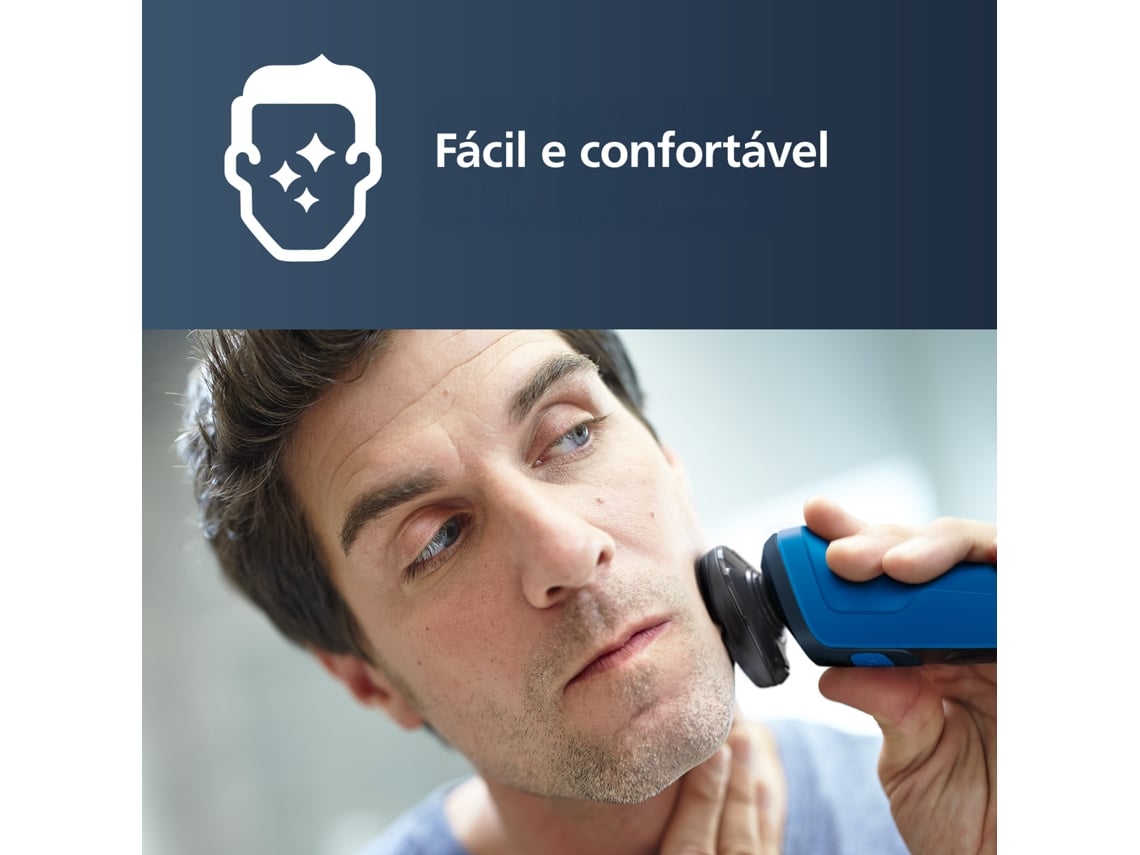 Máquina de Barbear Philips Shaver Series 5000 S5466/17/ com Bateria / 2 Acessórios - Imagem 3