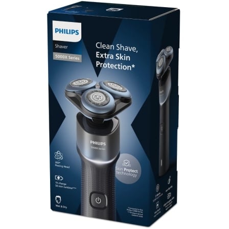 Máquina de Barbear Philips Shaver Series 5000X X5006/00 Recarregável com Cabeças 360º Flex e Lâminas PowerCut - Imagem 4