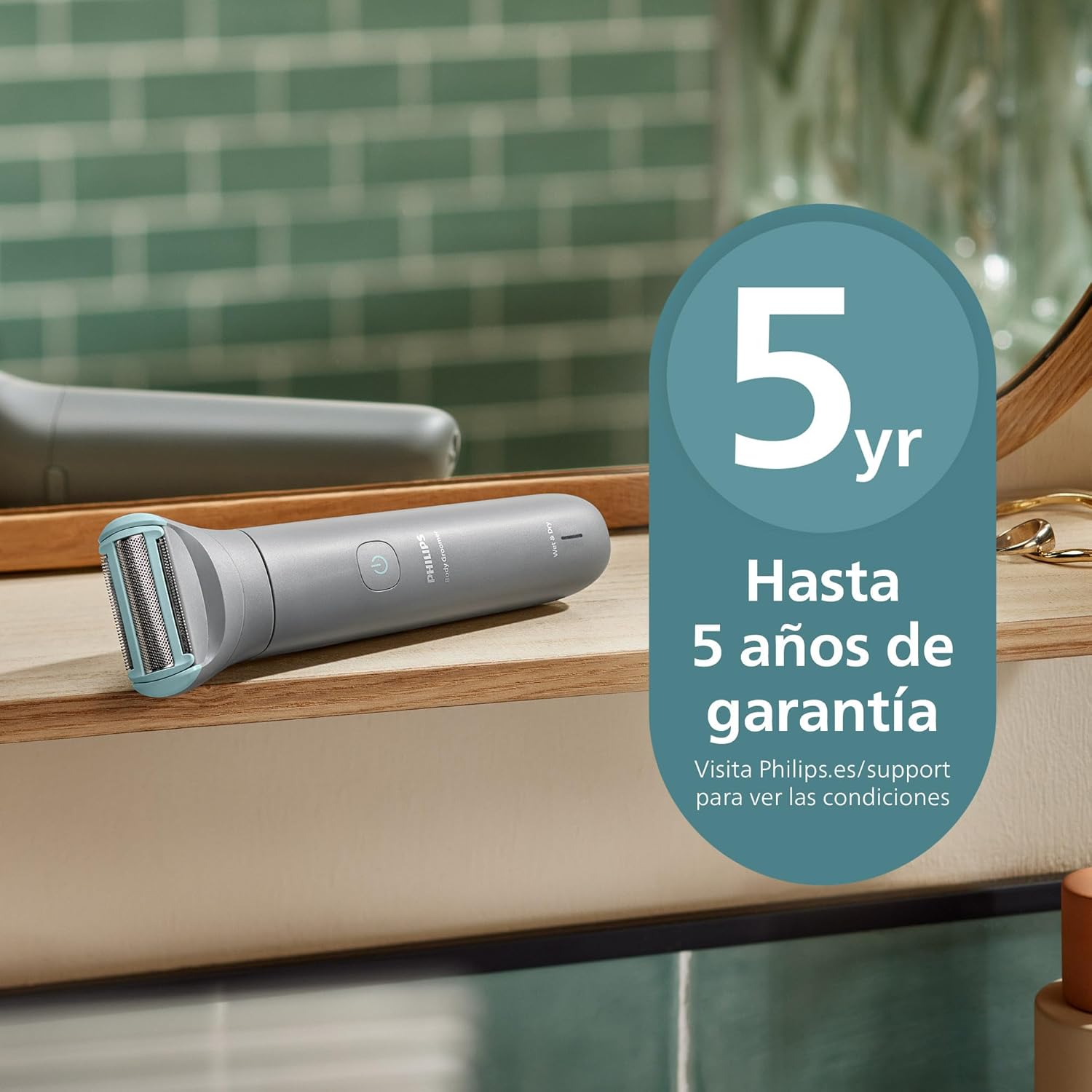 Aparador Corporal Philips Series 3000 BG3480/15 100% Impermeável Bateria 2 Pentes-Guia - Imagem 8