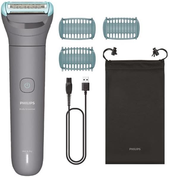 Aparador de Corpo Philips Bodygroom BG3485/15 com 3 Pentes de 2-5mm, 100% Impermeável e Bateria Recarregável - Imagem 6