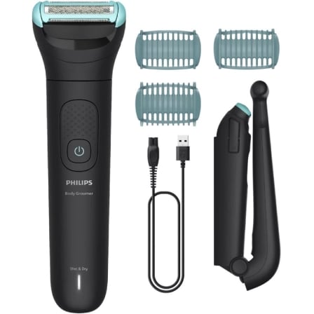 Aparador Corporal Philips Series 5000 BG5475/15 com Acessório de Costas 4 Acessórios e Bateria