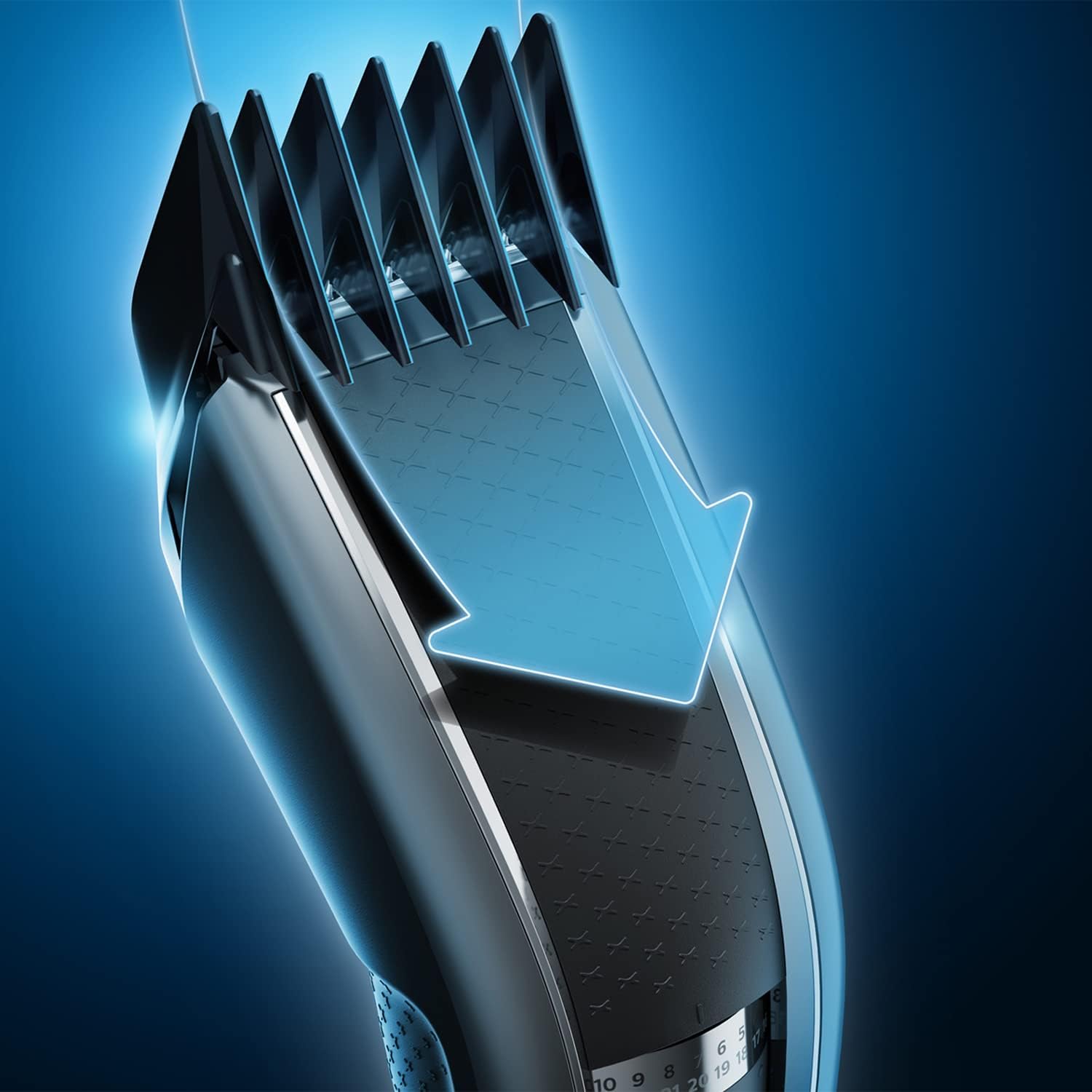 Máquina de Cortar Cabelo Philips Hairclipper Series 5000 HC5650/15 28 Ajustes Autonomia 90min Lavável - Imagem 4