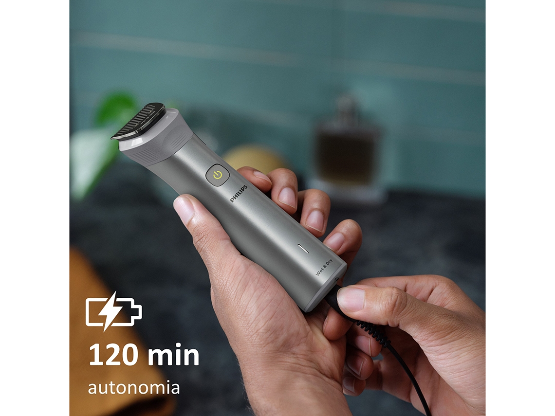 Aparador de Pelo Multigroom Série 5000 Philips MG5940 com Bateria/ 12 Acessórios - Imagem 7