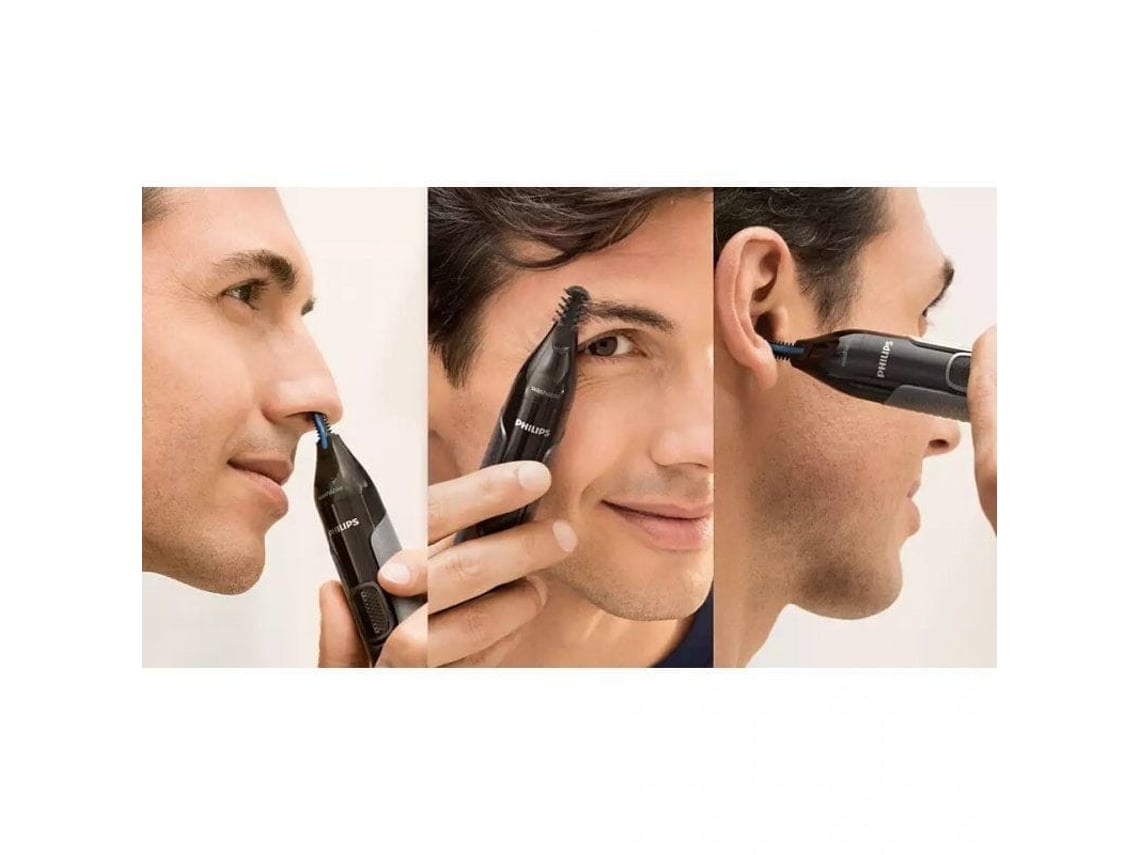Perfilador Philips Nose Trimmer 3650 Série 3000/ a Pilhas/ 3 Acessórios - Imagem 4