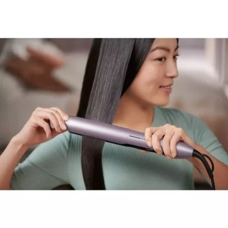 Alisador de Cabelo Philips 5000 Series BHS530 Tecnologia ThermoShield Placas Cerâmicas Iónico Rosa - Imagem 3