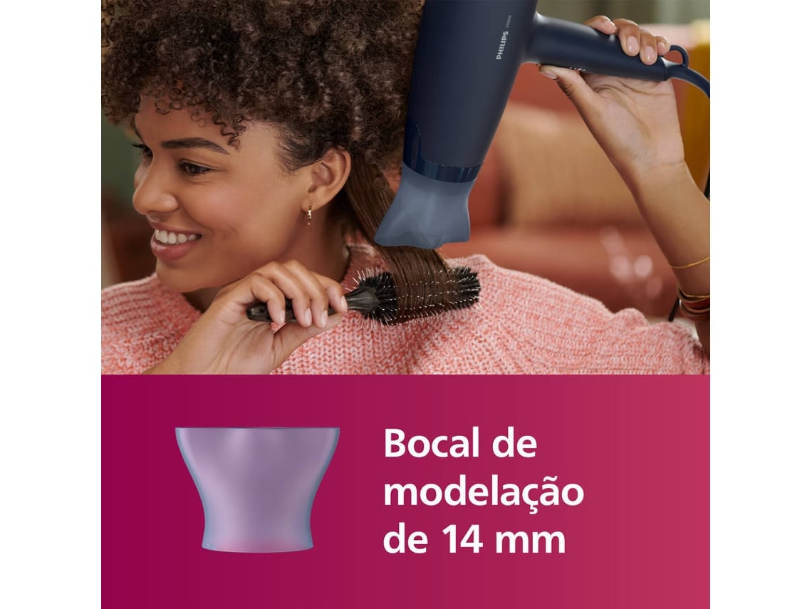 Secador Philips Série 3000 BHD360/ 2100W/ Iónico/ Azul/ 3 Acessórios - Imagem 6