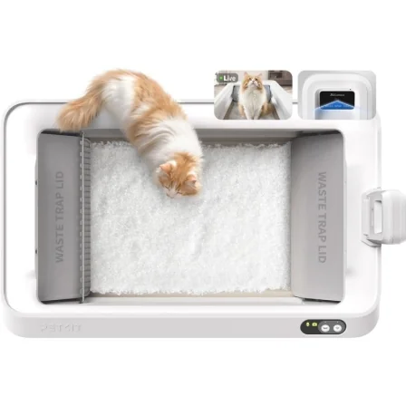 Areiro Automático PetKit PuroBot Crystal Duo com Câmara IA e Controlo via App Branco - Imagem 3