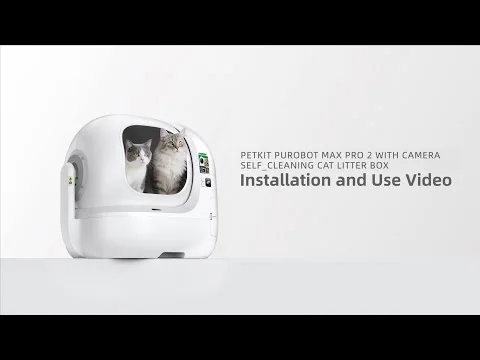 Areiro Automático para Gatos PETKIT PuroBot Max Pro 2 76L Câmara IA Controlo App Branco - Imagem 12