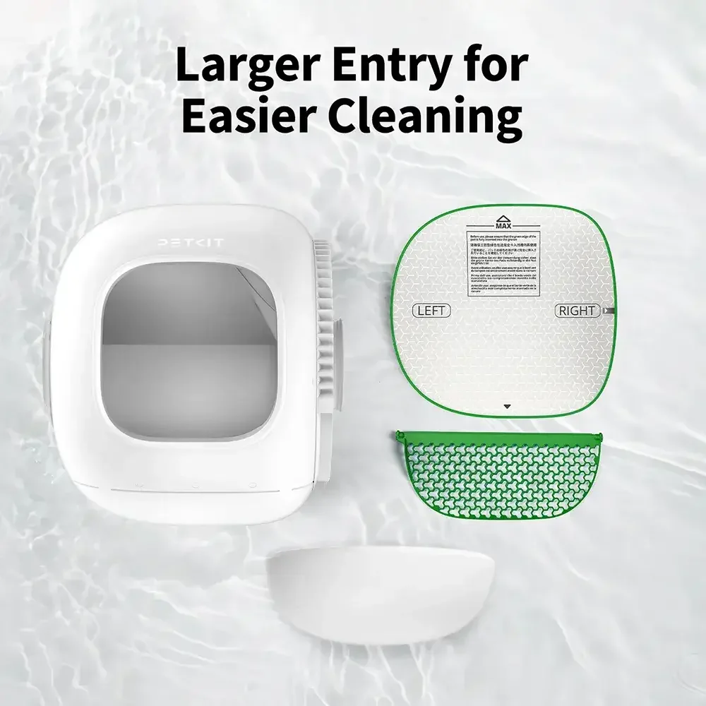 Areiro Automático para Gatos PETKIT PuroBot Max Pro 2 76L Câmara IA Controlo App Branco - Imagem 10