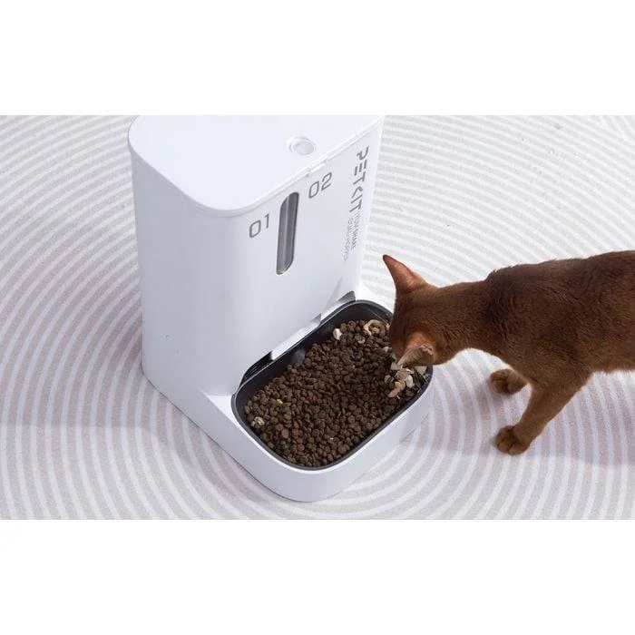 Alimentador Inteligente PETKIT YumShare Dual-Hopper Câmara HD 1080P Wi-Fi 5L Visão Noturna Áudio Bidirecional - Imagem 6