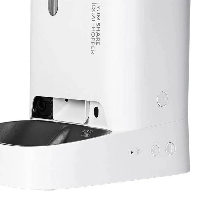 Alimentador Inteligente PETKIT YumShare Dual-Hopper Câmara HD 1080P Wi-Fi 5L Visão Noturna Áudio Bidirecional - Imagem 3
