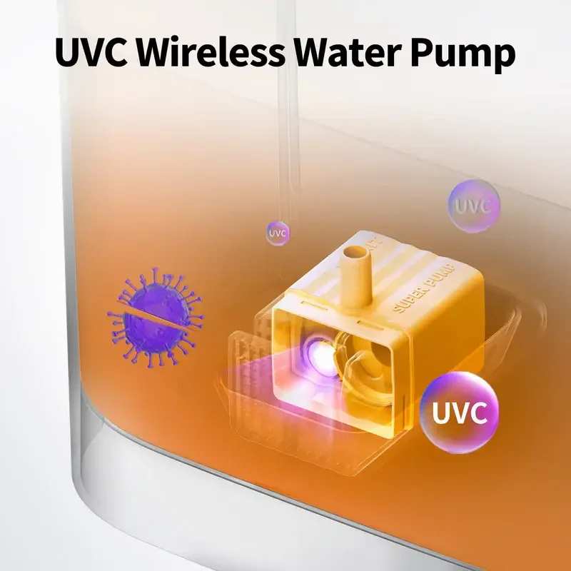 Fonte de Água Inteligente PETKIT EverSweet Max 2 UVC 3L Wireless Controlo por App Inox - Imagem 3