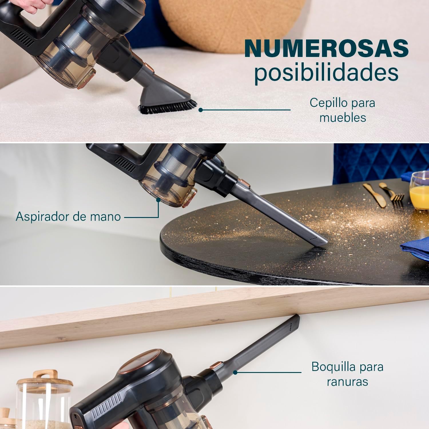 Aspirador Vertical com bateria Princess 339390/ 220W/ Autonomia 30 Min - Imagem 5