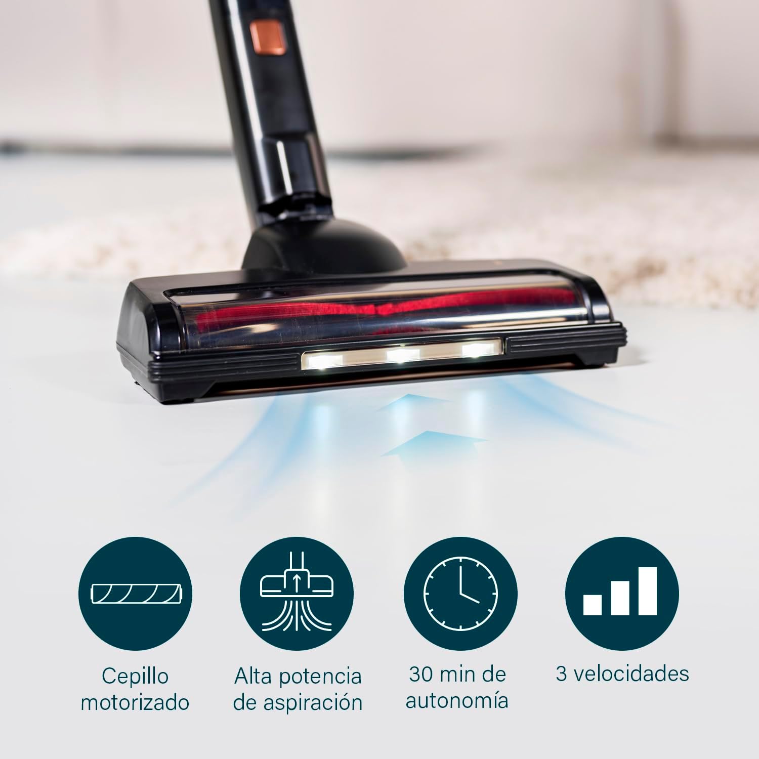 Aspirador Vertical com bateria Princess 339390/ 220W/ Autonomia 30 Min - Imagem 3