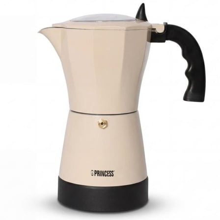 Cafeteira Italiana Elétrica Princess 249431 480W 6 Chávenas 0.3L Alumínio Bege - Imagem 2