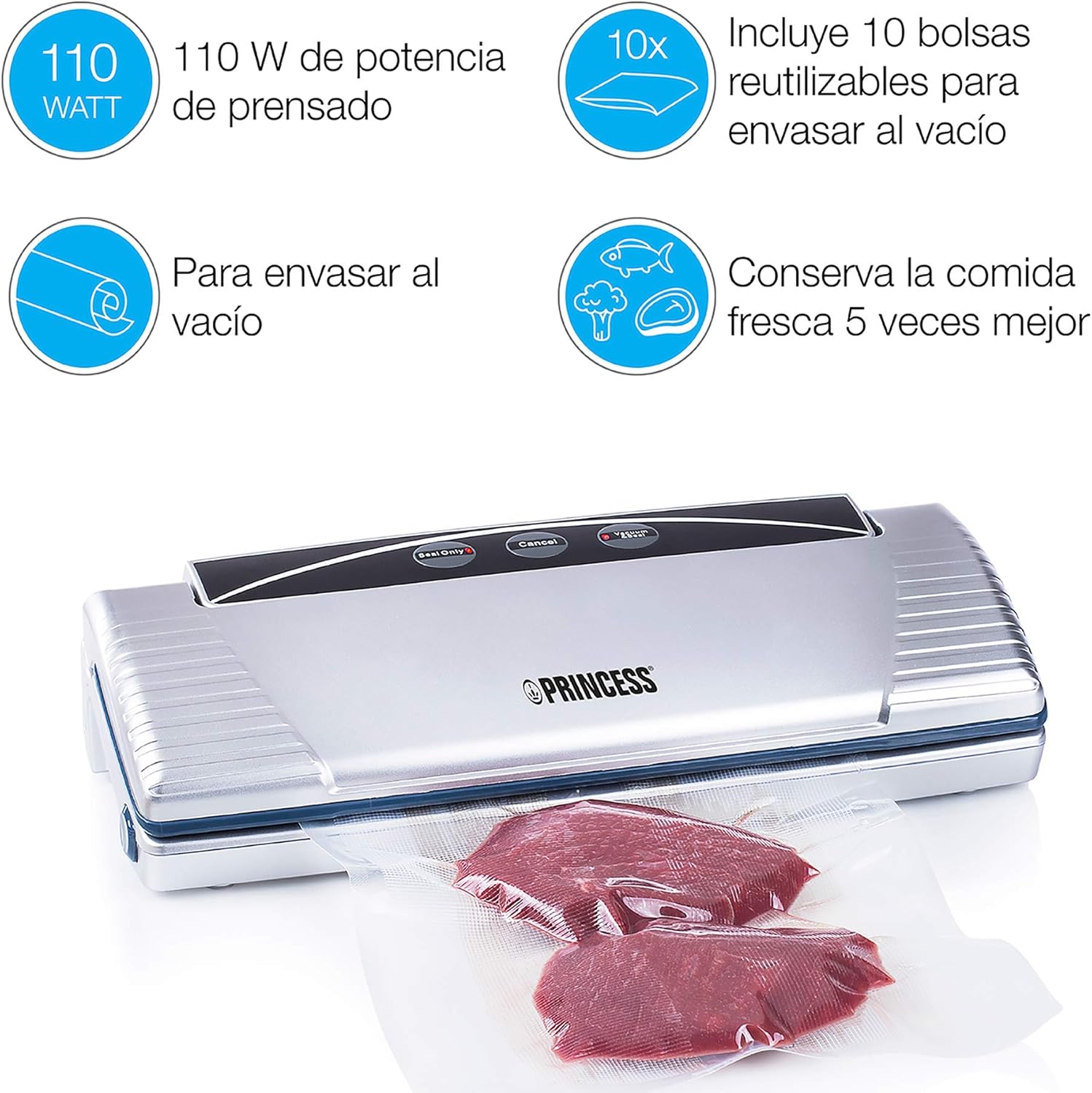 Máquina de Vácuo Princess 492967/ 110W - Imagem 3