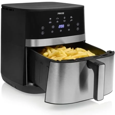Fritadeira a Ar Princess DualHeat 182474 2300W 7L com 12 Programas e Aquecimento Duplo Preto Mate - Imagem 2