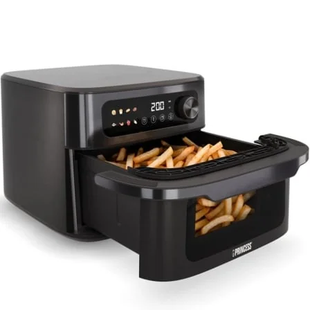 Fritadeira sem Óleo Princess MaxiCrisp 182480 Airfryer 10L 1700W Painel Digital 8 Programas Preto Mate - Imagem 2