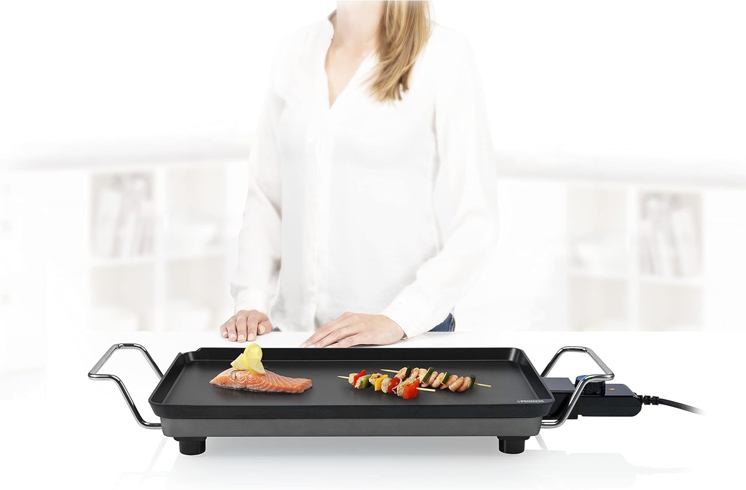 Chapa de Grelhar Princess Table Chef Superior Classic 102240/ 2500W/ Tamanho 460*260mm - Imagem 7
