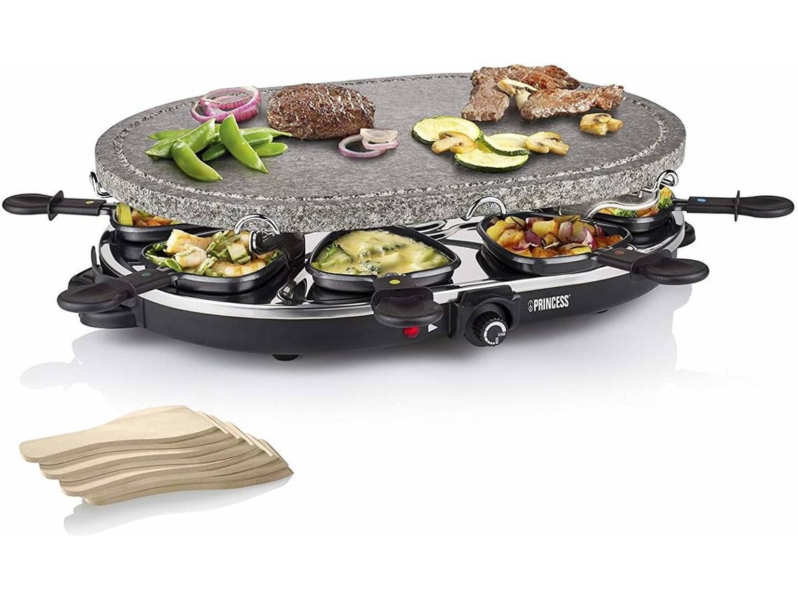 Grelhador Princess Stone 8 Oval & Raclette 162720/ 1200W/ Tamanho 430*300mm - Imagem 2