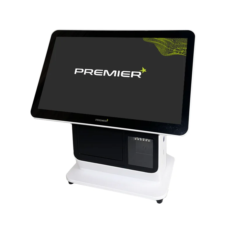 TPV Kiosk PREMIER KT-Kiosk W Intel N97 8GB 128GB SSD 15.6" Táctil Impressora 80mm Leitor 2D Win11 IoT Branco