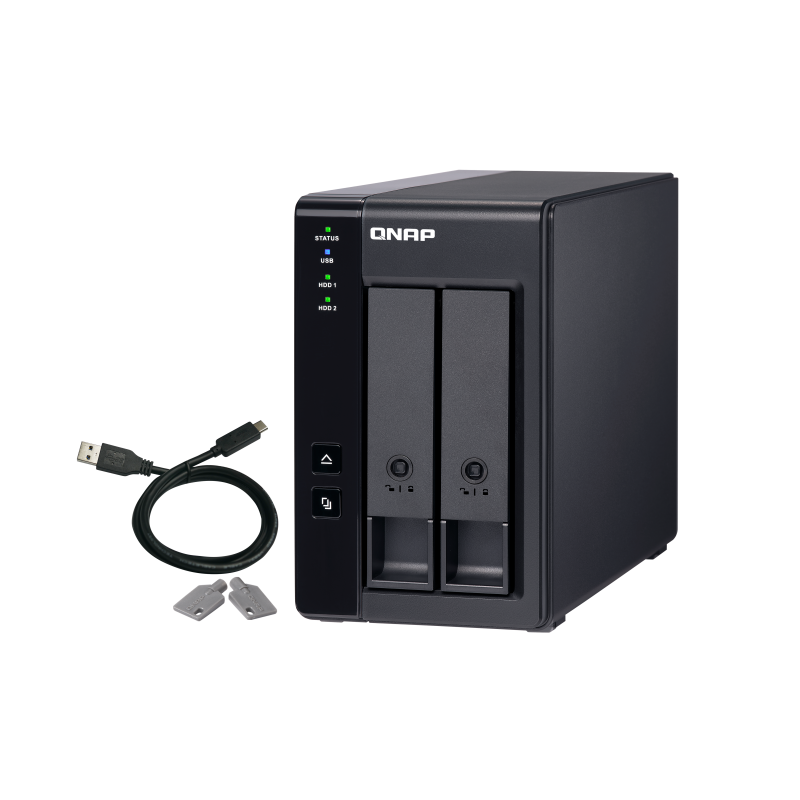 DAS QNAP TR-002/ 2 Baías 3.5"- 2.5"/ Formato Torre - Imagem 2