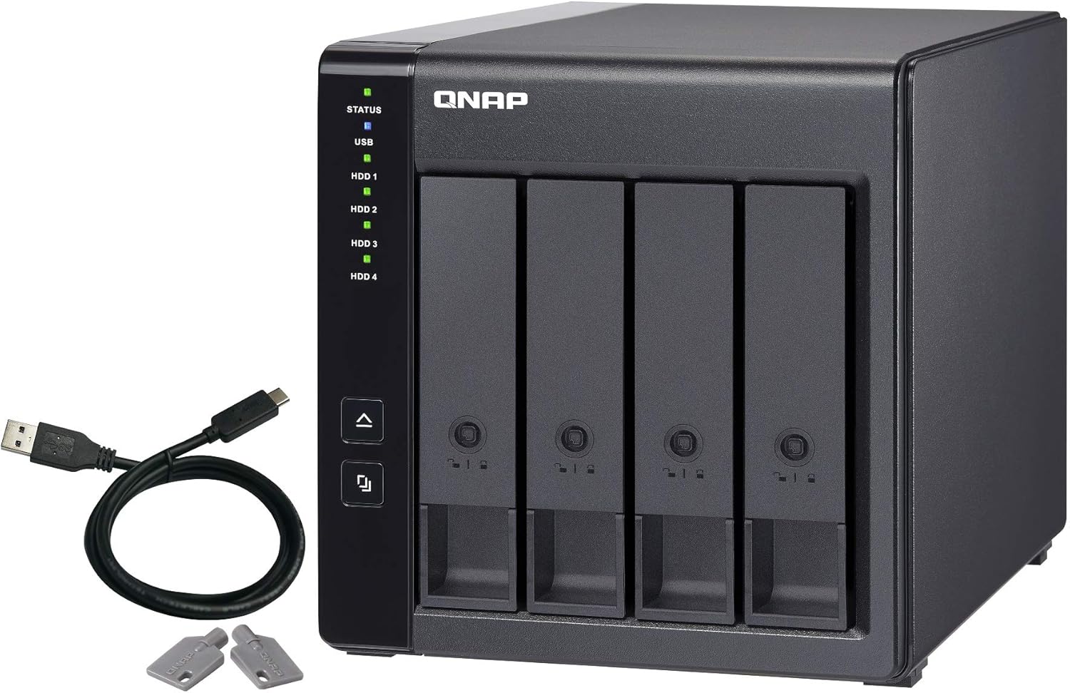 DAS QNAP TR-004/ 4 Baías 3.5"- 2.5"/ Formato Torre - Imagem 1
