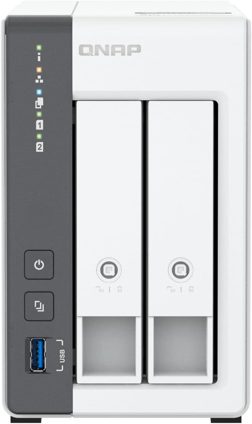 NAS QNAP TS-216G/ 2 Baías 3.5"- 2.5"/ 4GB DDR4/ Formato Torre