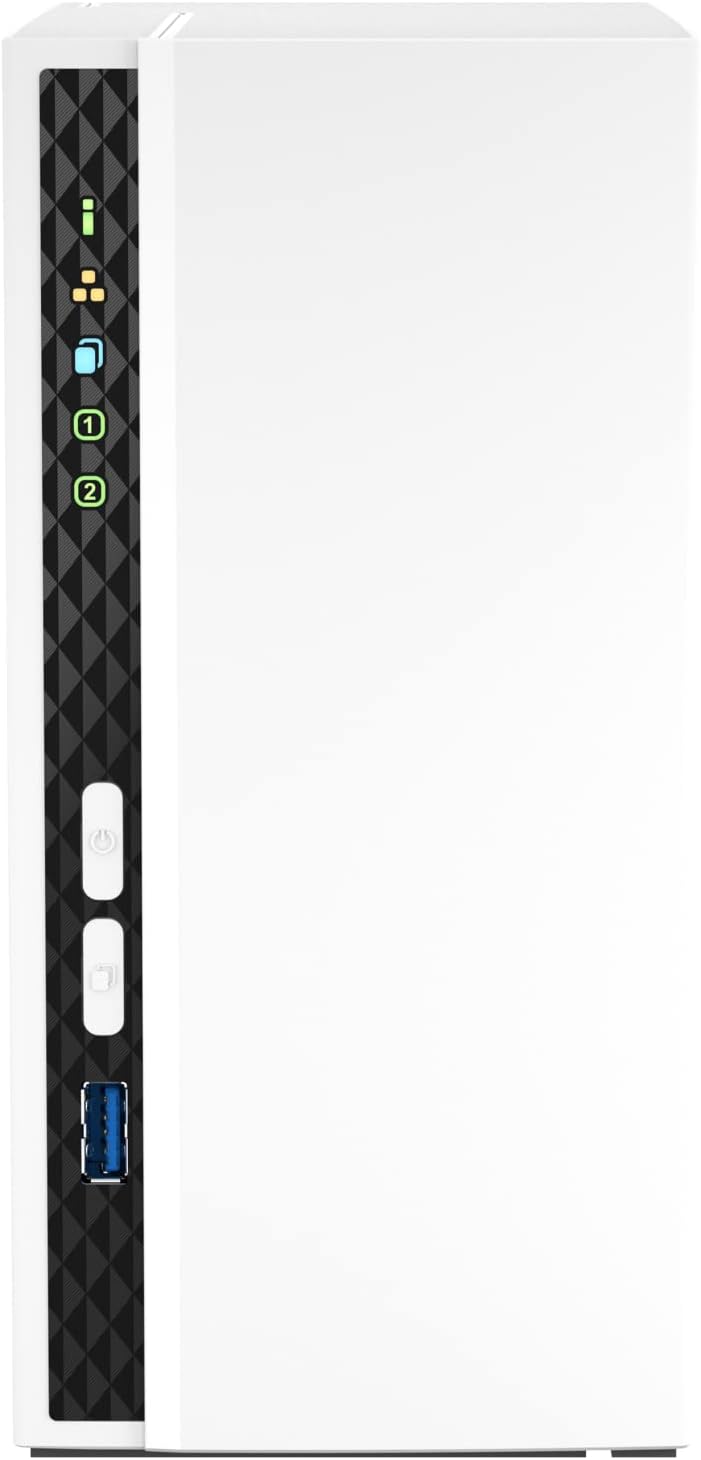 NAS QNAP TS-233/ 2 Baías 3.5"- 2.5"/ 2GB DDR4/ Formato Torre