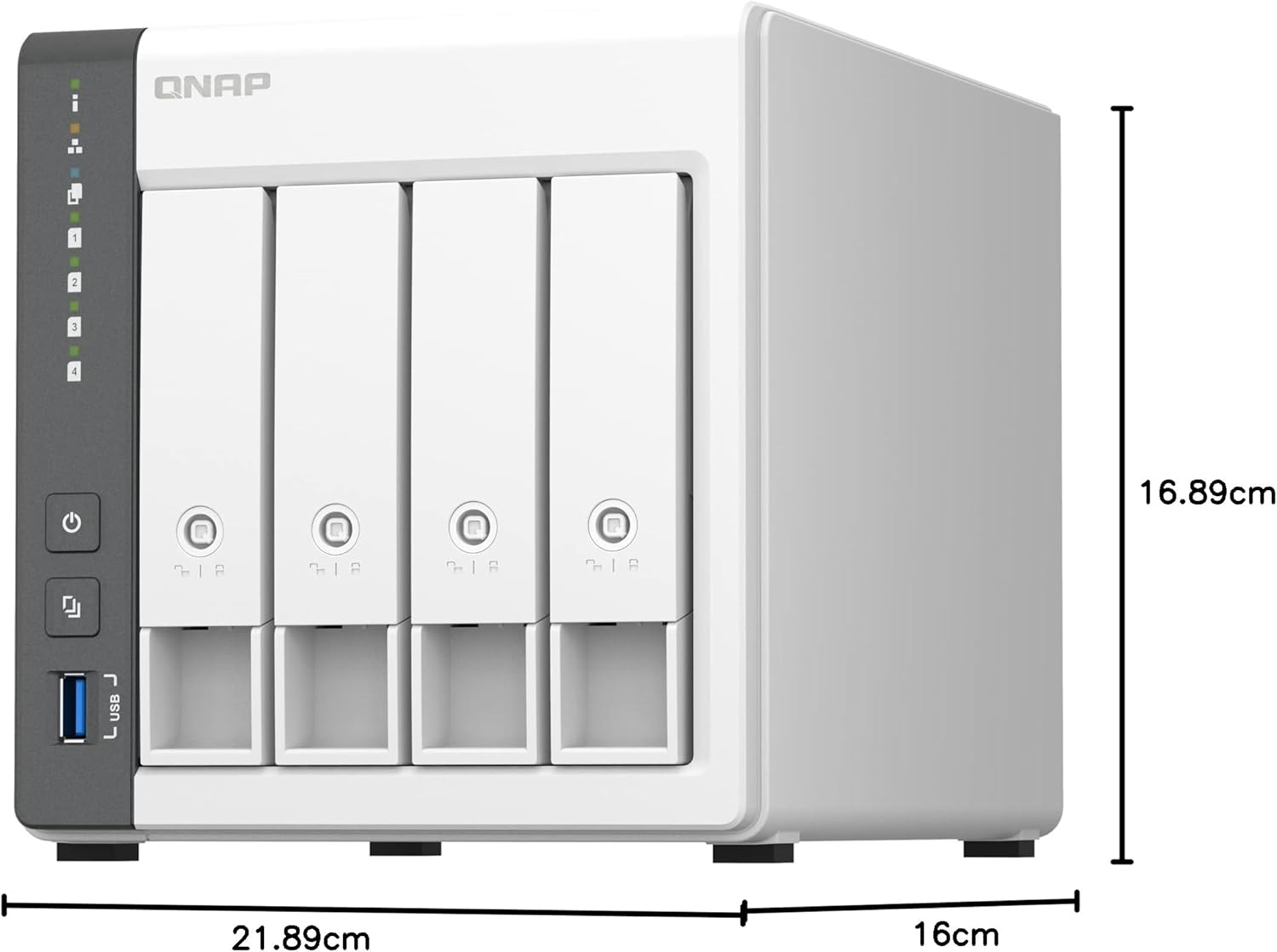 NAS QNAP TS-433-4G/ 4 Baias 3.5"- 2.5"/ 4GB/ Formato Torre - Imagem 7