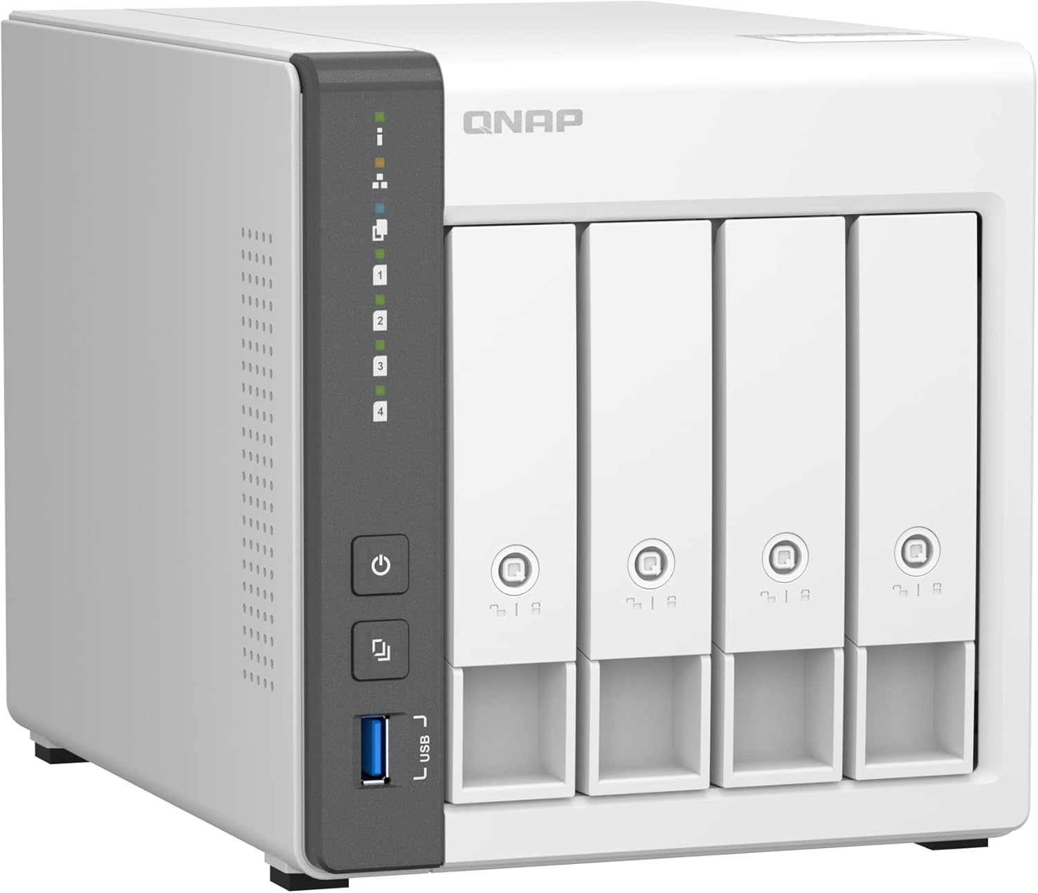 NAS QNAP TS-433-4G/ 4 Baias 3.5"- 2.5"/ 4GB/ Formato Torre - Imagem 2