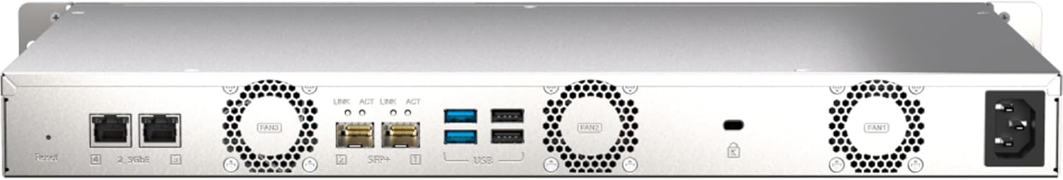 NAS QNAP TS-435XEU/ 4 Baías 3.5"- 2.5"/ 4GB DDR4/ Formato Rack 1U - Imagem 6