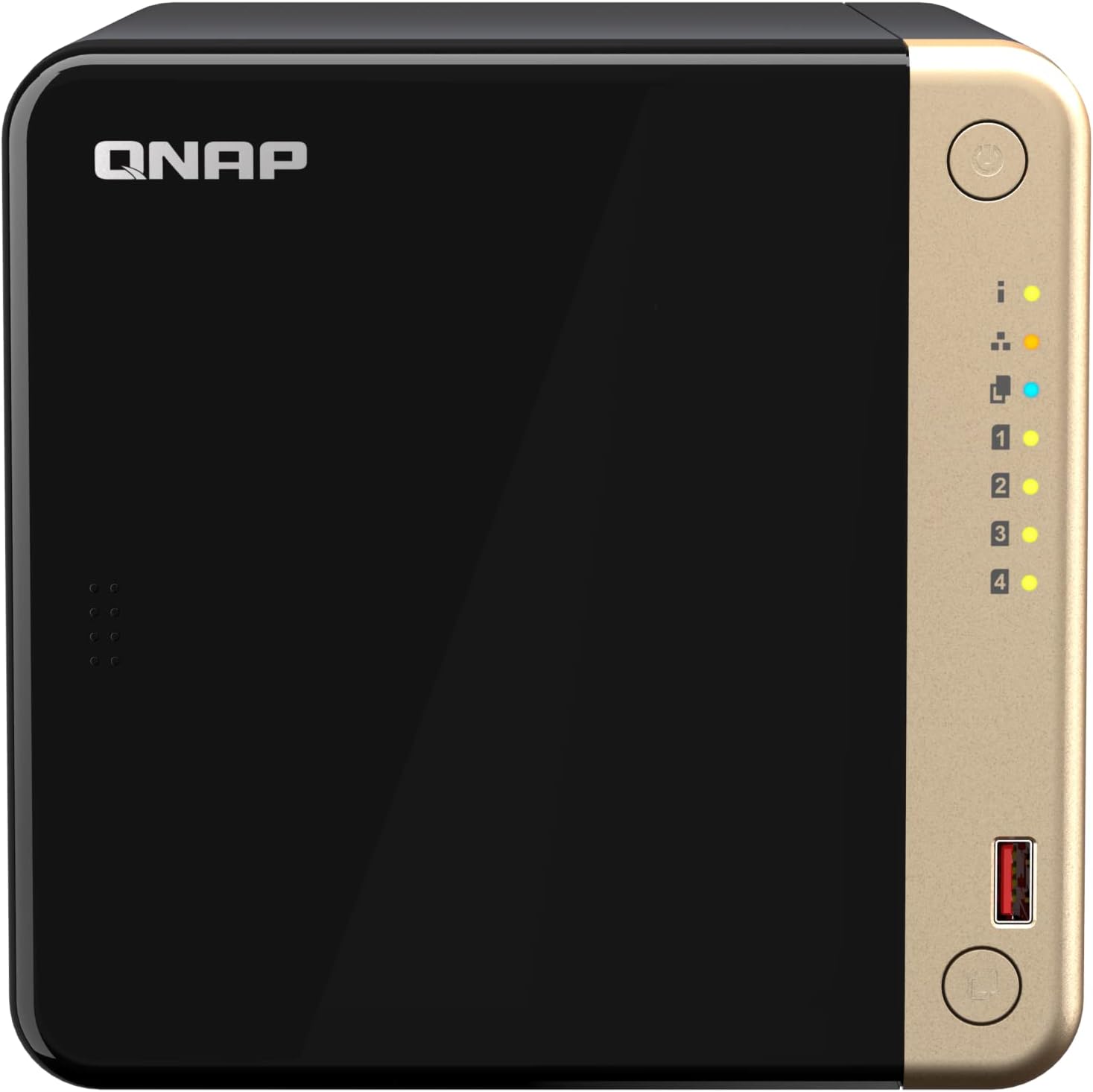 NAS QNAP TS-464-8G/ 4 Baías 3.5"- 2.5"/ 8GB DDR4/ Formato Torre