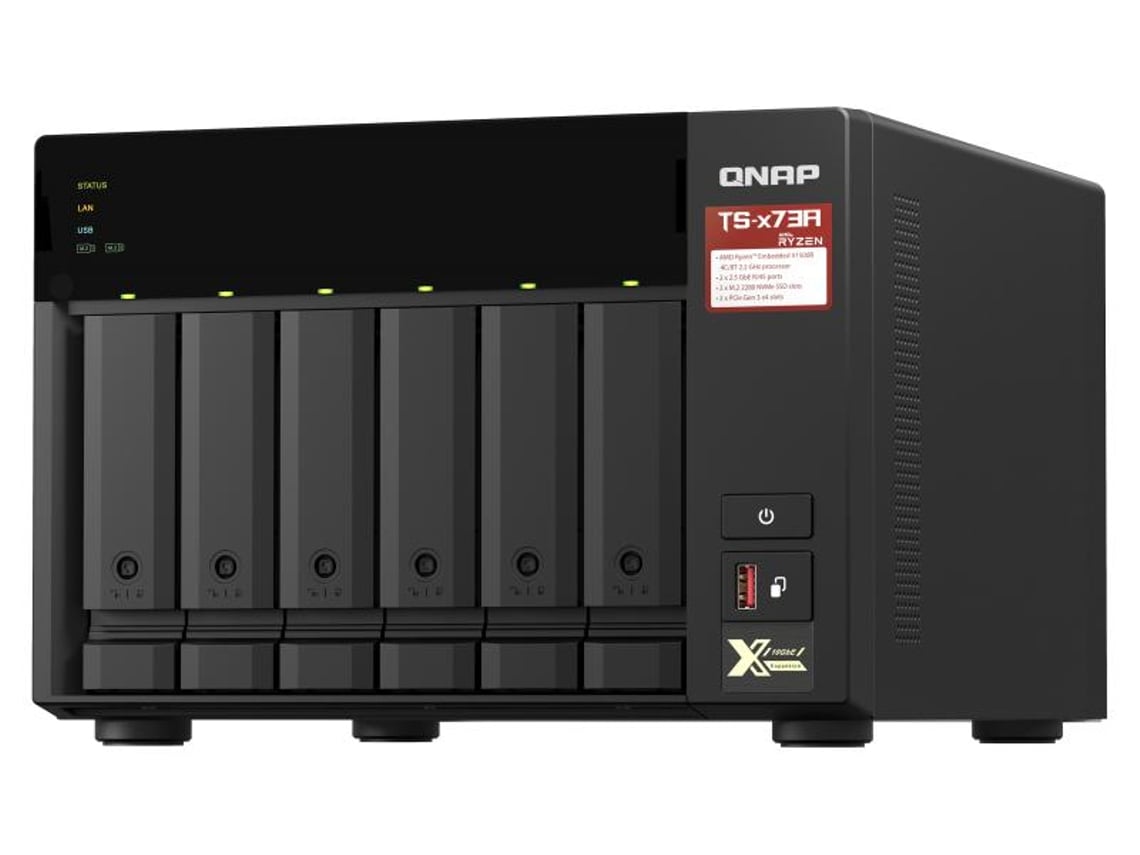 NAS QNAP TS-673A-8G/ 6 Baías 3.5"- 2.5"/ 8GB DDR4/ Formato Torre - Imagem 5