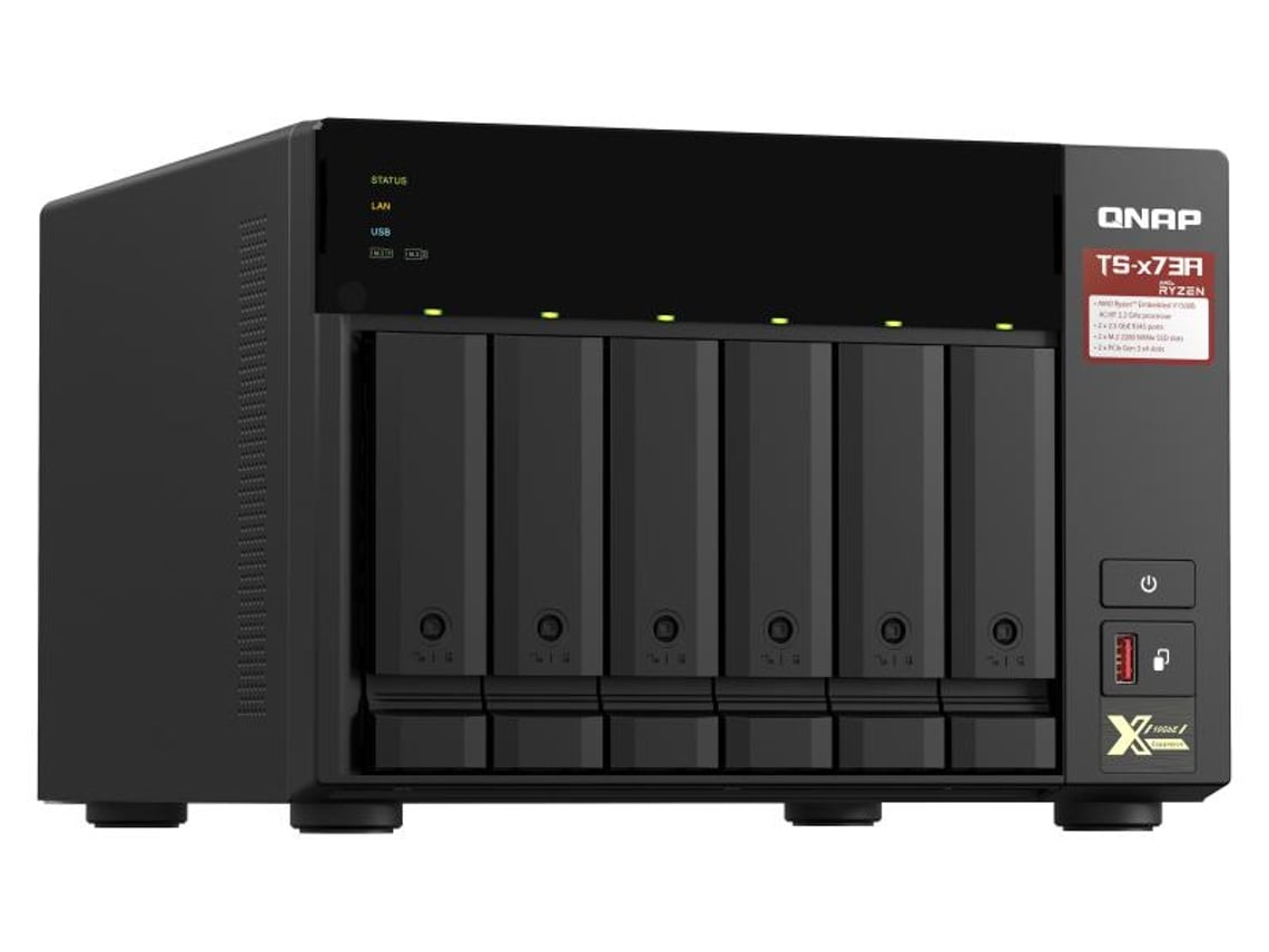 NAS QNAP TS-673A-8G/ 6 Baías 3.5"- 2.5"/ 8GB DDR4/ Formato Torre - Imagem 3