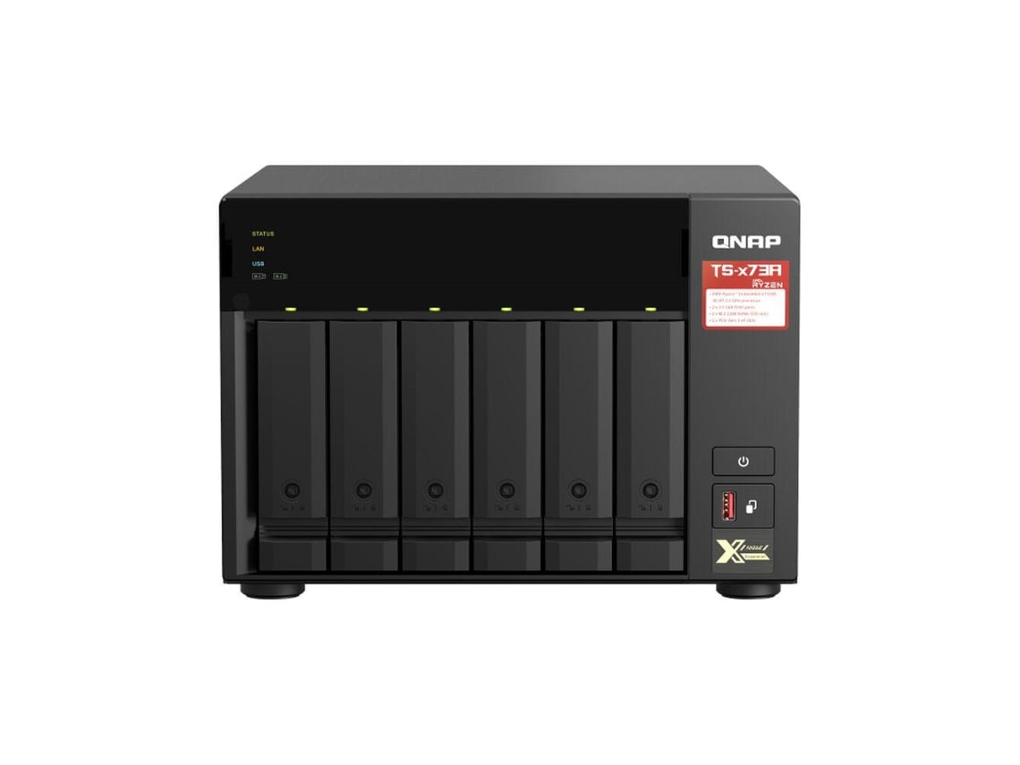 NAS QNAP TS-673A-8G/ 6 Baías 3.5"- 2.5"/ 8GB DDR4/ Formato Torre - Imagem 2