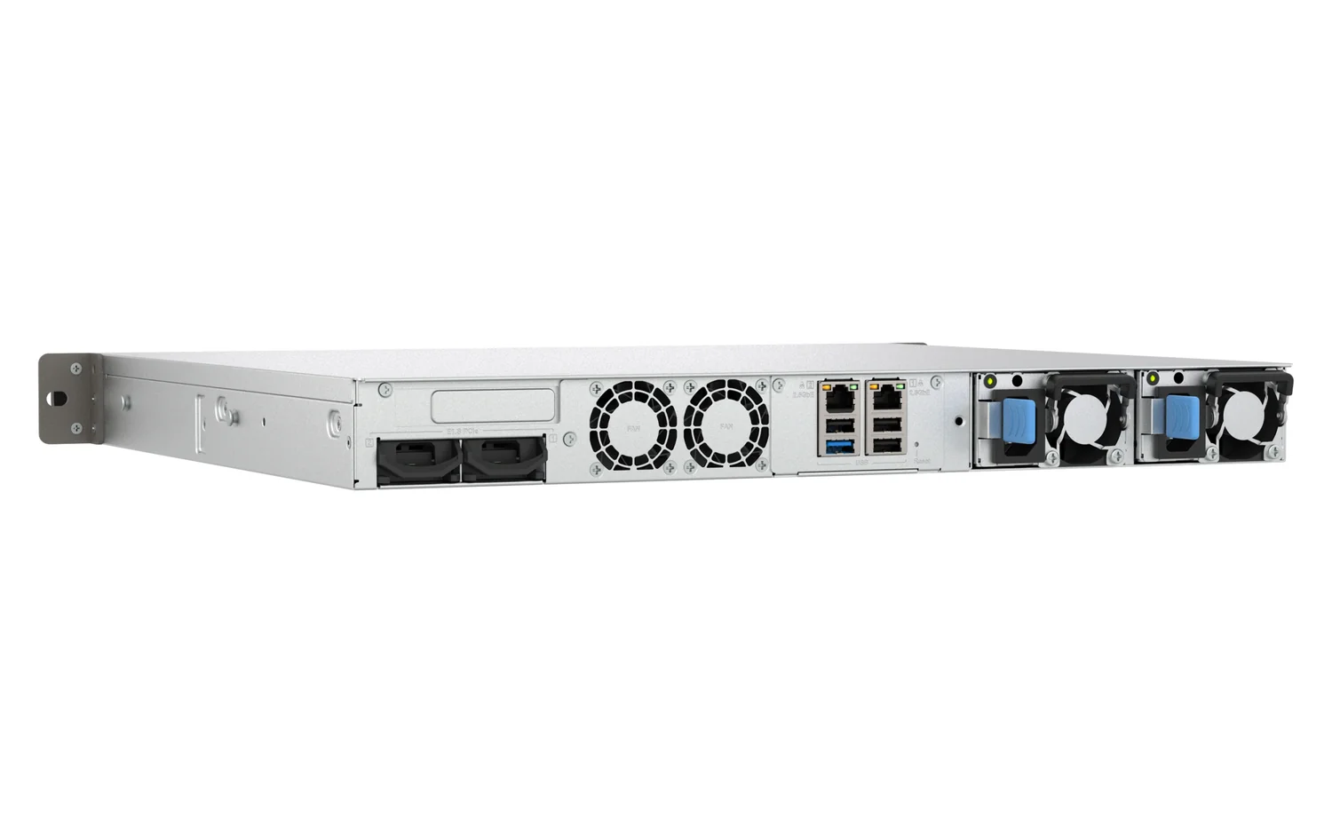 NAS QNAP TS-H665U-RP-8G Intel Quad-Core 8GB RAM 6 Baías (4x 3.5" + 2x E1.S) Rack 1U 2.5GbE Redundante - Imagem 3