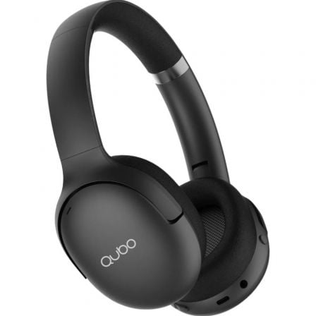 Auscultadores Sem Fios Qubo HD-400/ com Microfone/ Bluetooth/ Pretos